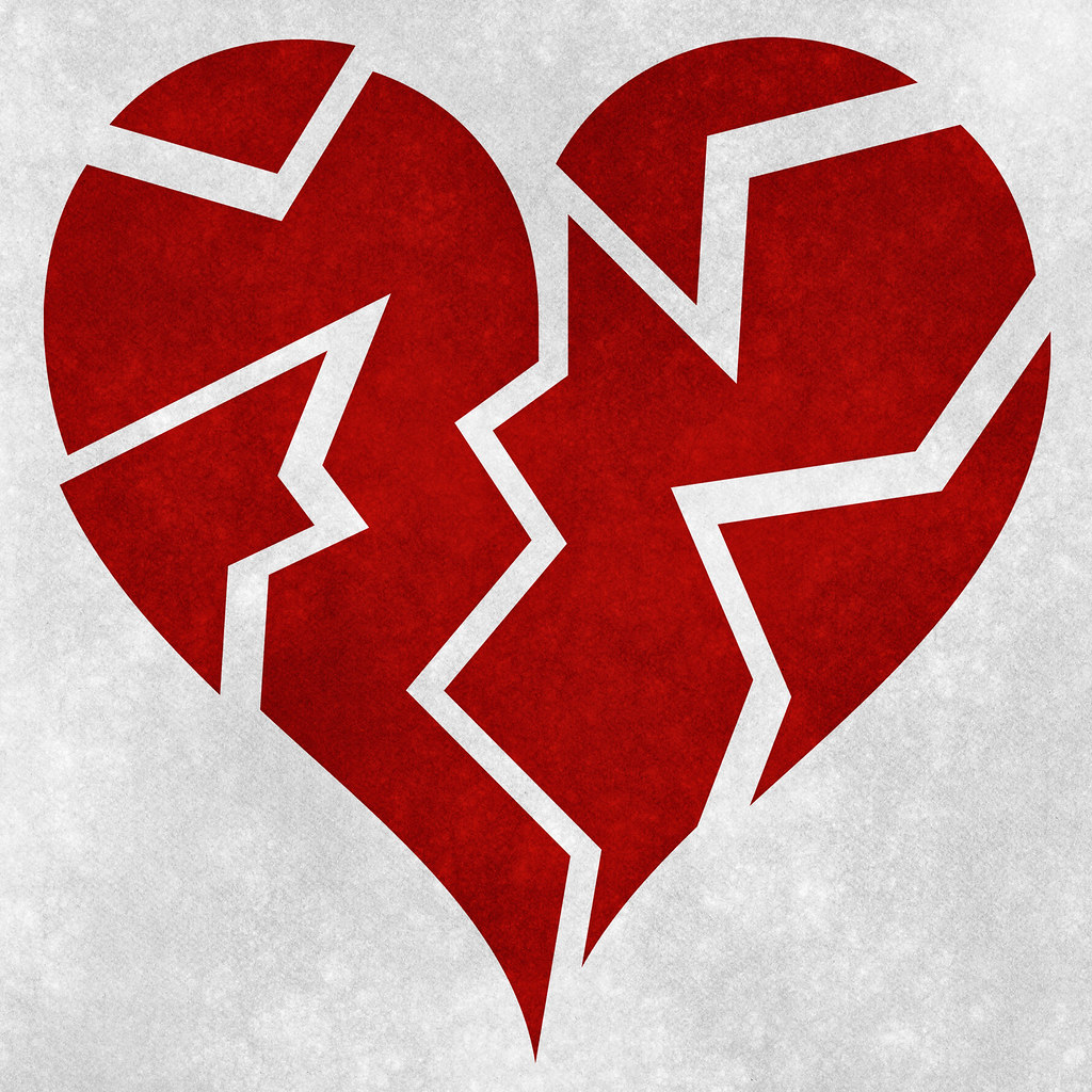 A broken heart icon.