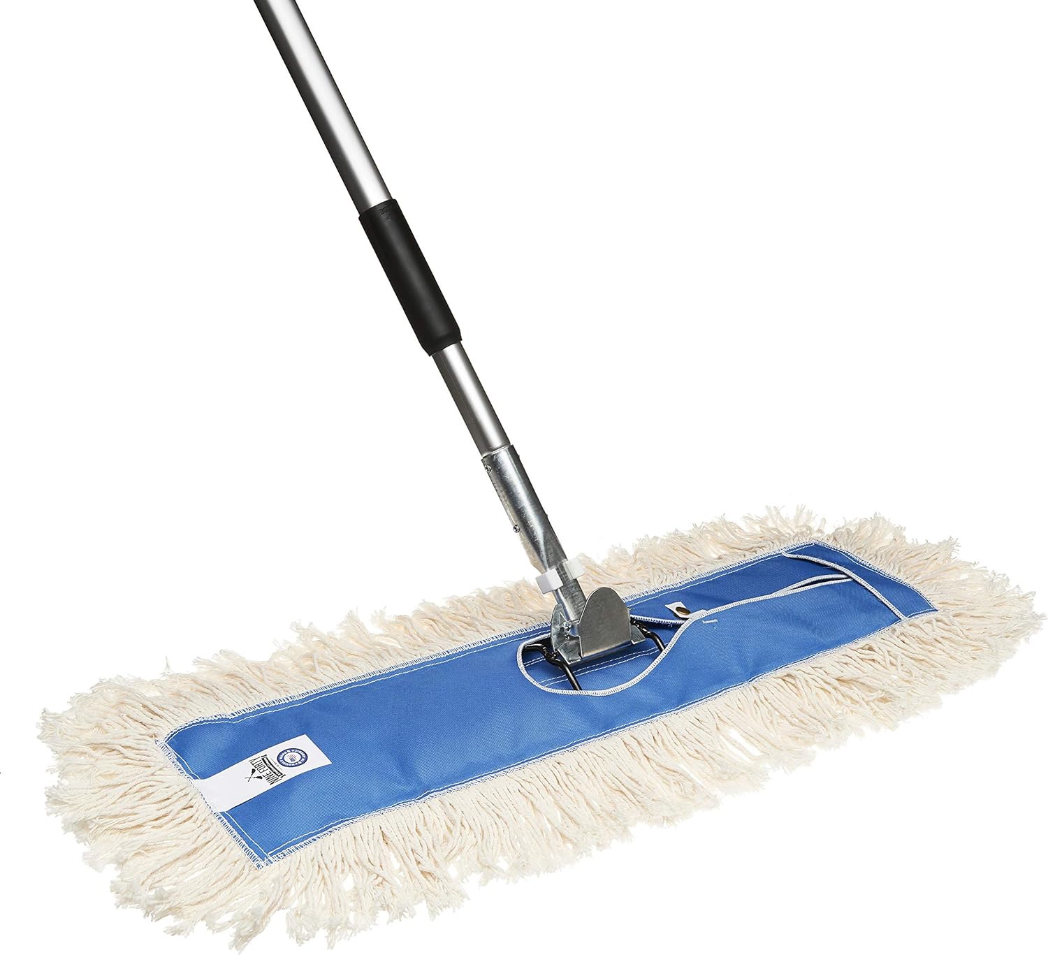 A broom sweeping dust.