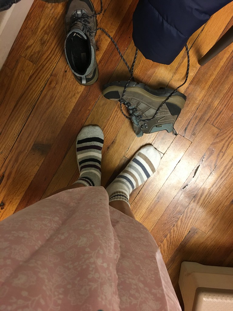 A dream of a person wearing mismatched socks.
