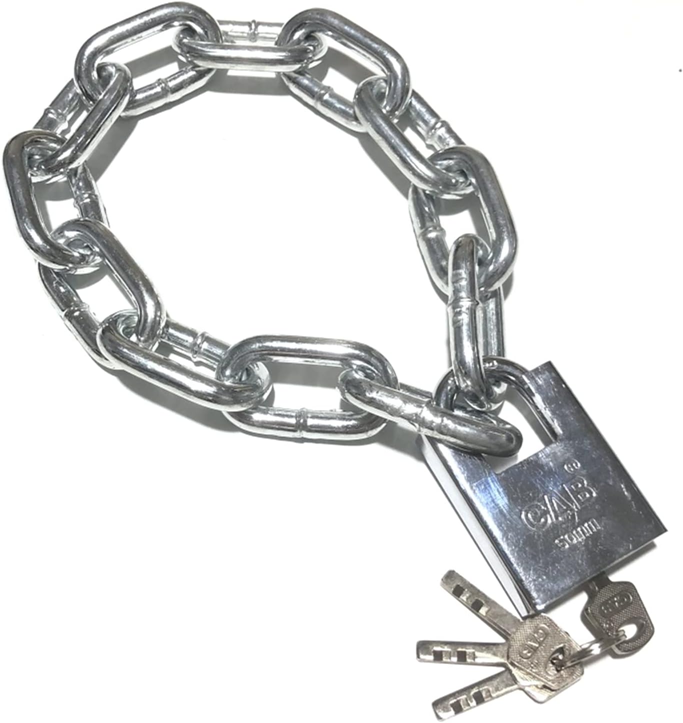 A padlock with a chain broken.