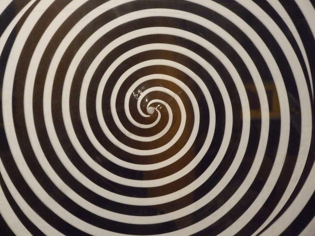 A spinning spiral