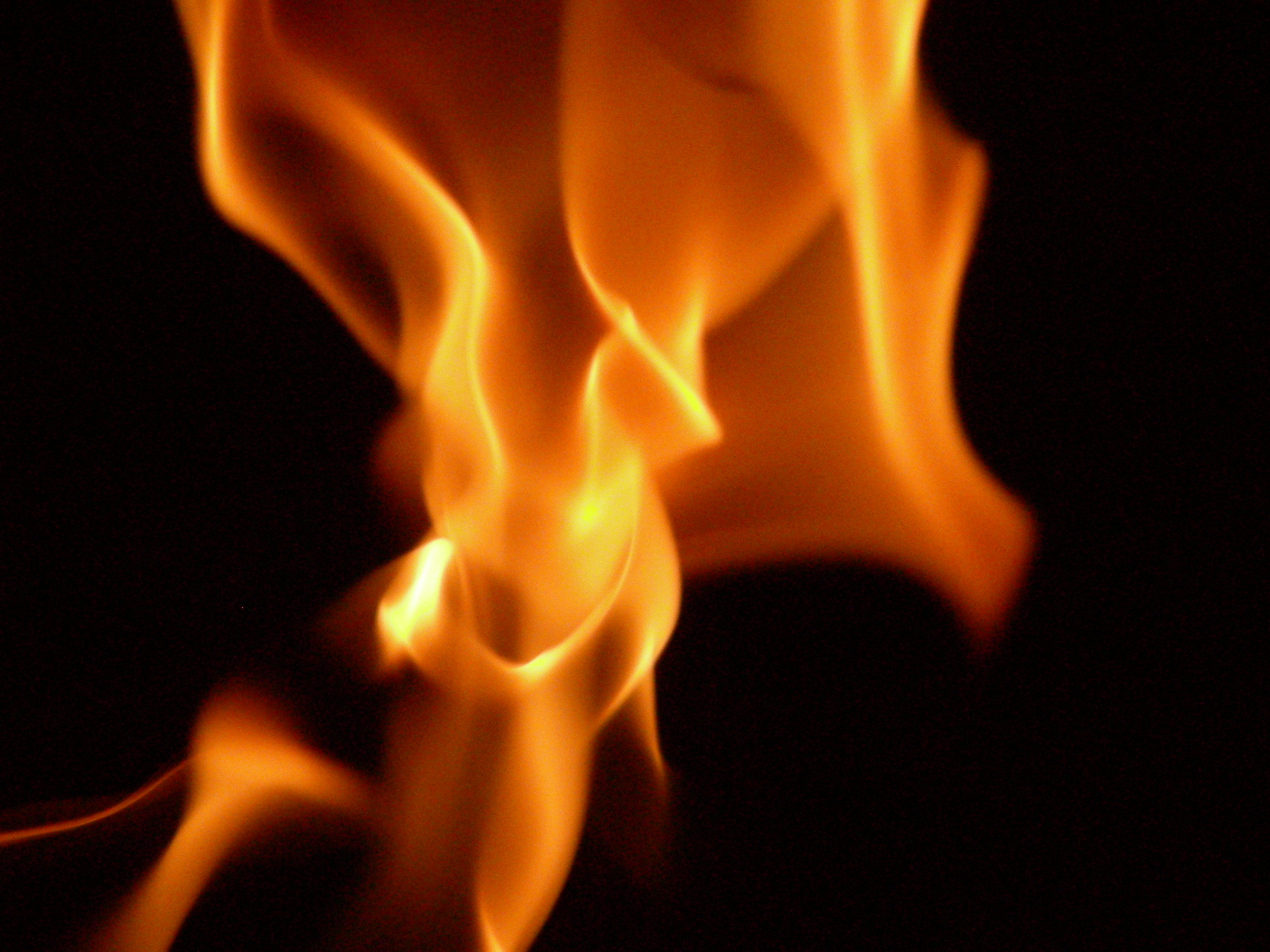 Burning flames
