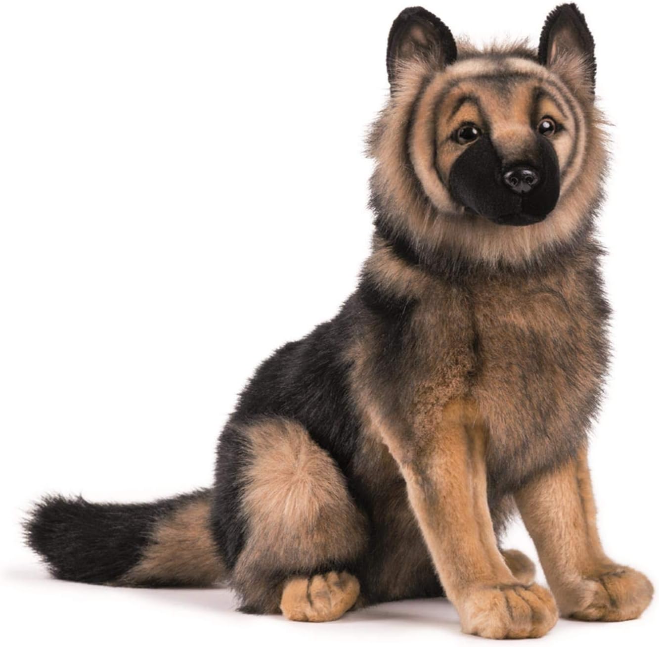 German Shepherd with puppies or toys