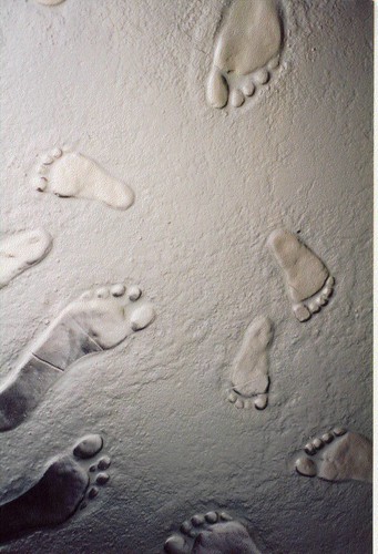 Glass footprints