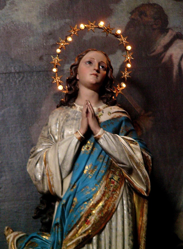 Image of the Virgin Mary surrounded by a halo