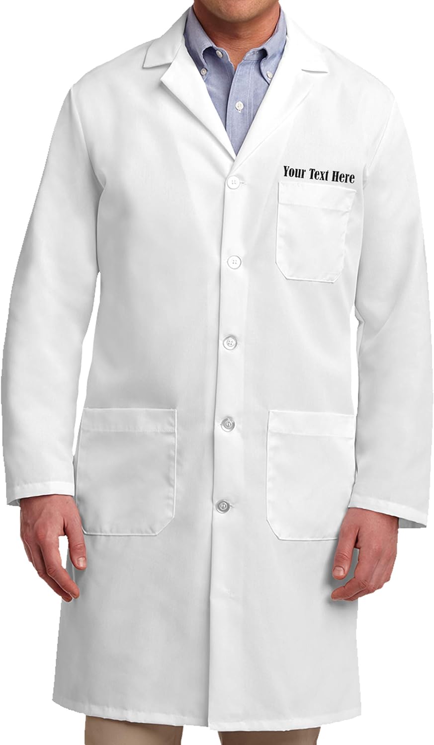 Men in white lab coats.