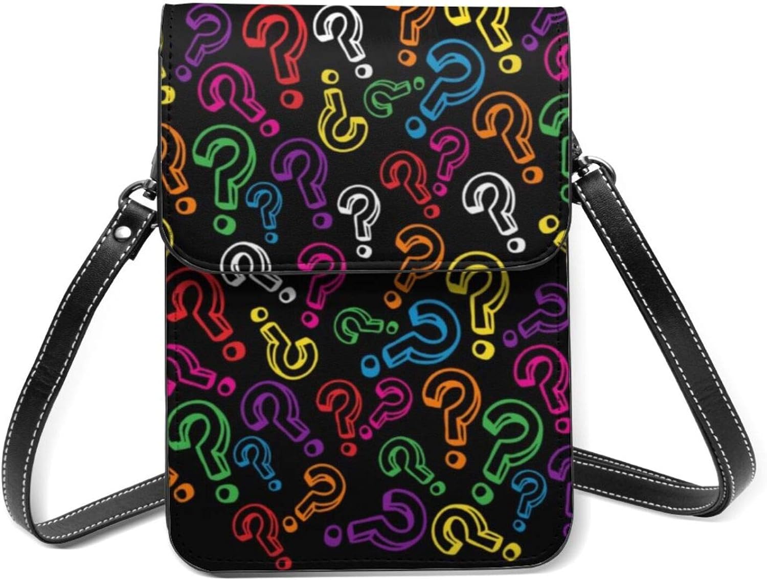Purse with a question mark.