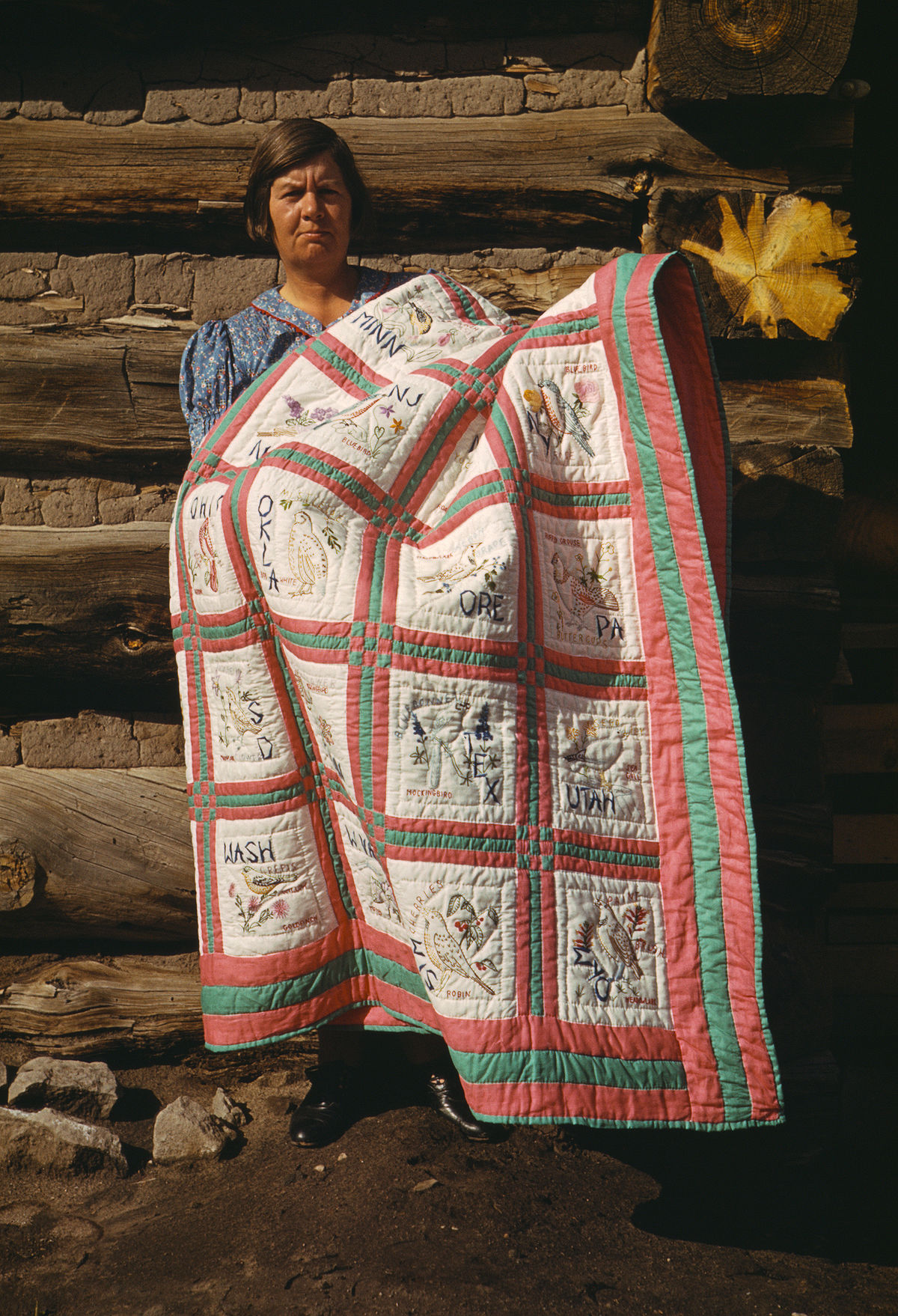 Quilts from different historical periods.